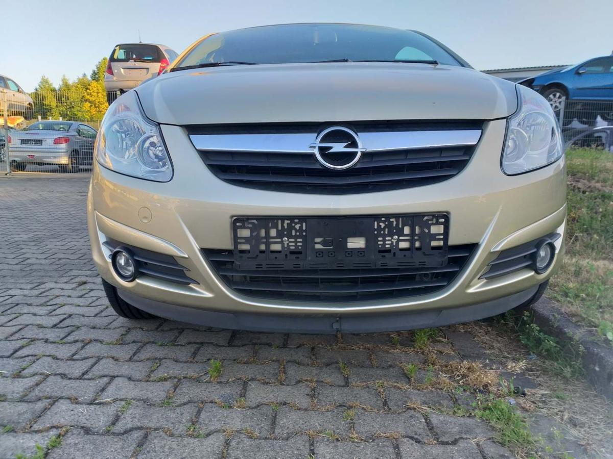 Opel Corsa D original Stoßstange Stossfänger vorn Champagnersilber Z40M Bj.2007